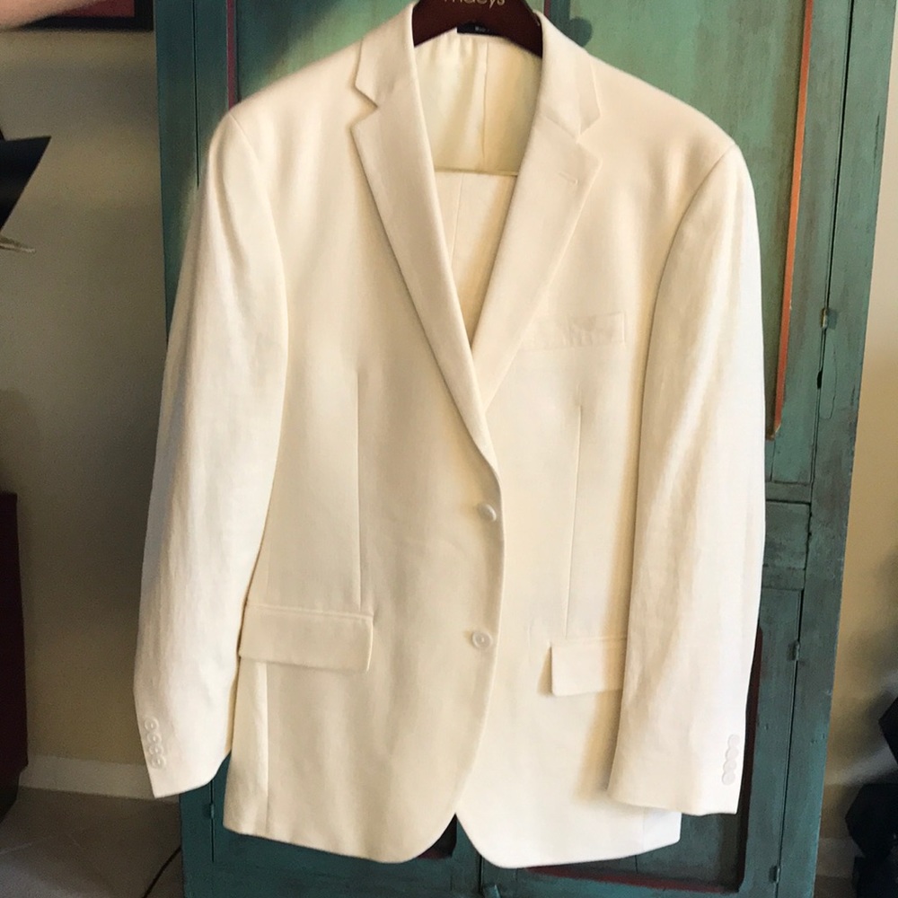 Ivory Linen Suit